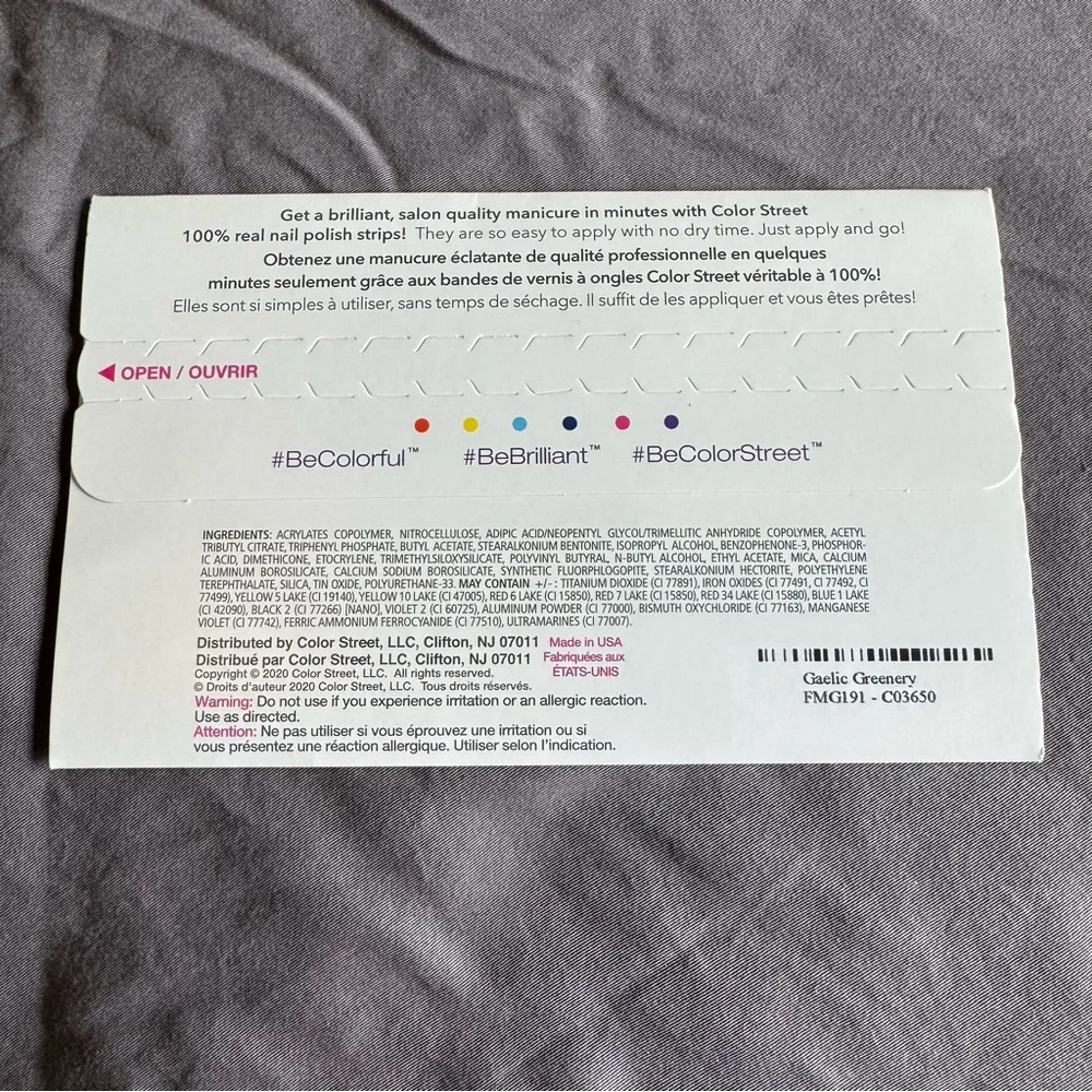 *Retired* Color Street: Gaelic Greenery | Emerald Glitter St. Patrick’s Day - Picture 4 of 16